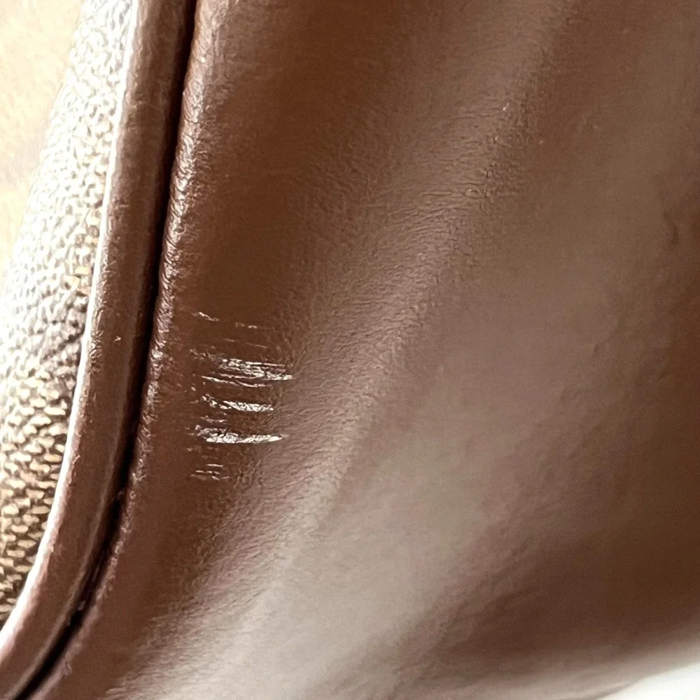 Coach Signature Zip Shoulder Bag Brown Coated Canvas Leather Trim  F29209 - Picture 7 of 16